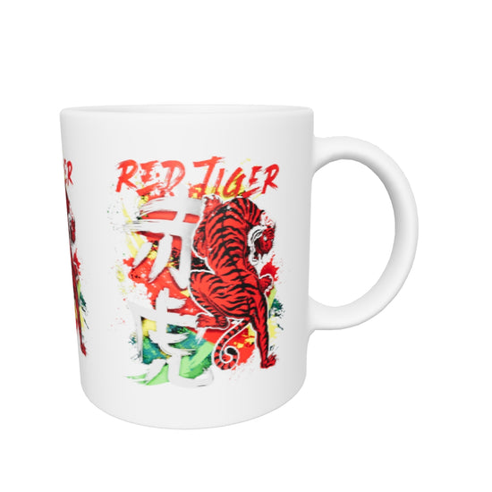 White glossy mug